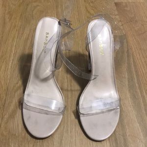 Lucite Nude Heel